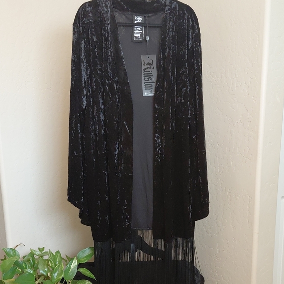 Killstar Other - KILLSTAR 2X BLACK VELVET BURNT OBSIDIAN ROBE WITH POCKETS